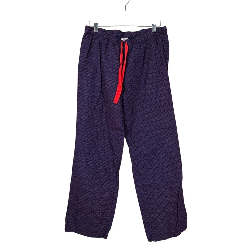 Vineyard Vines Whale Print Pajama Pants Navy Red Sleep Lounge Size S